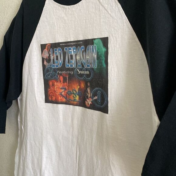 ANVIL Led Zepagain Tribute Band 100% Pre Shrunk Cotton T Shirt Size L - Picture 2 of 4